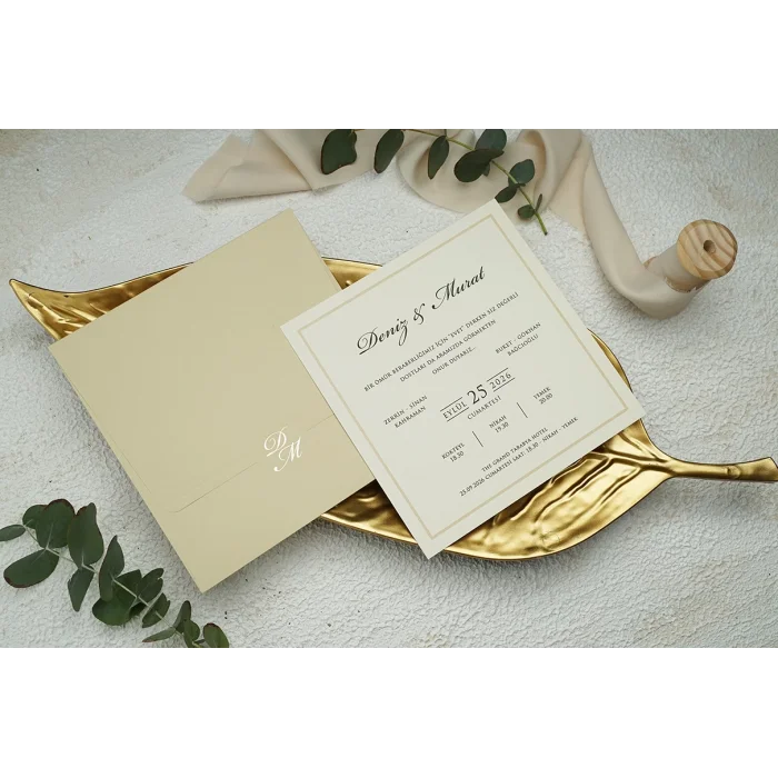 Ekonom Düğün Davetiyesi 9251