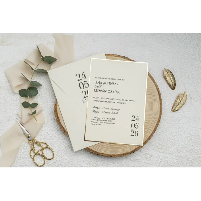 Ekonom Düğün Davetiyesi 9262