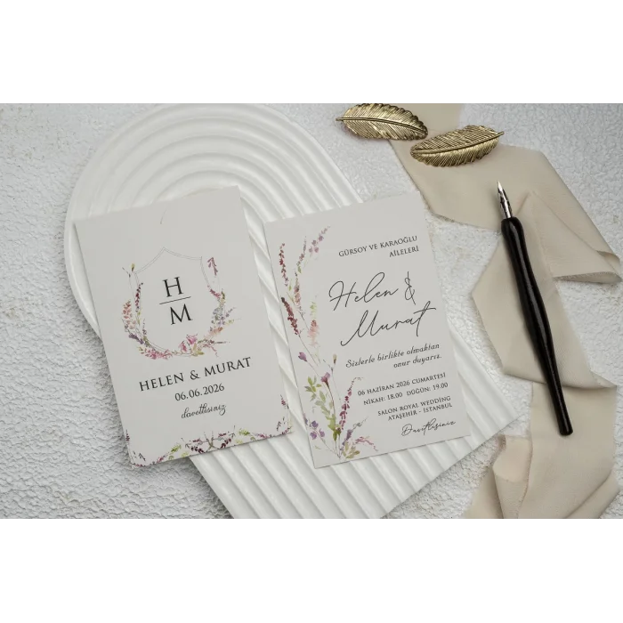 Ekonom Düğün Davetiyesi 9268