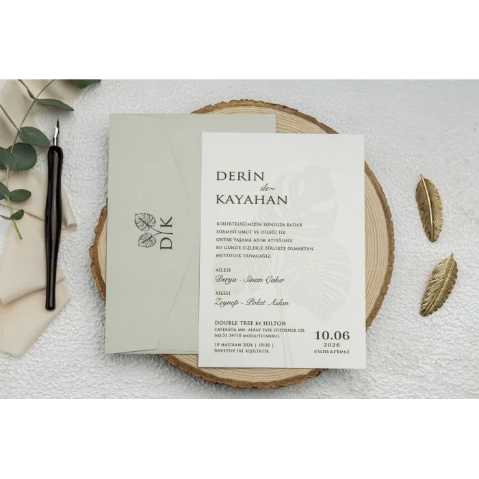 Ekonom Düğün Davetiyesi 9269