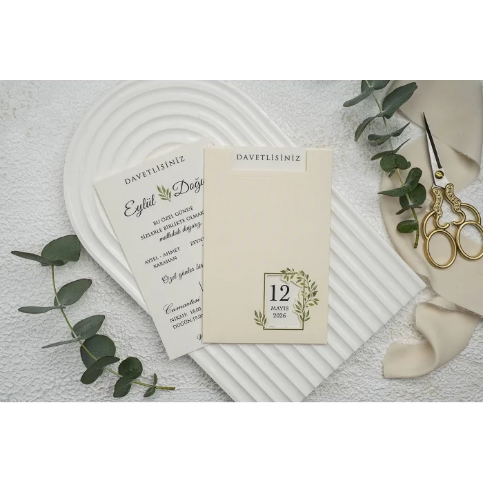 Ekonom Düğün Davetiyesi 9271