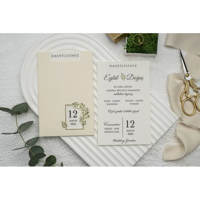 Ekonom Düğün Davetiyesi 9271