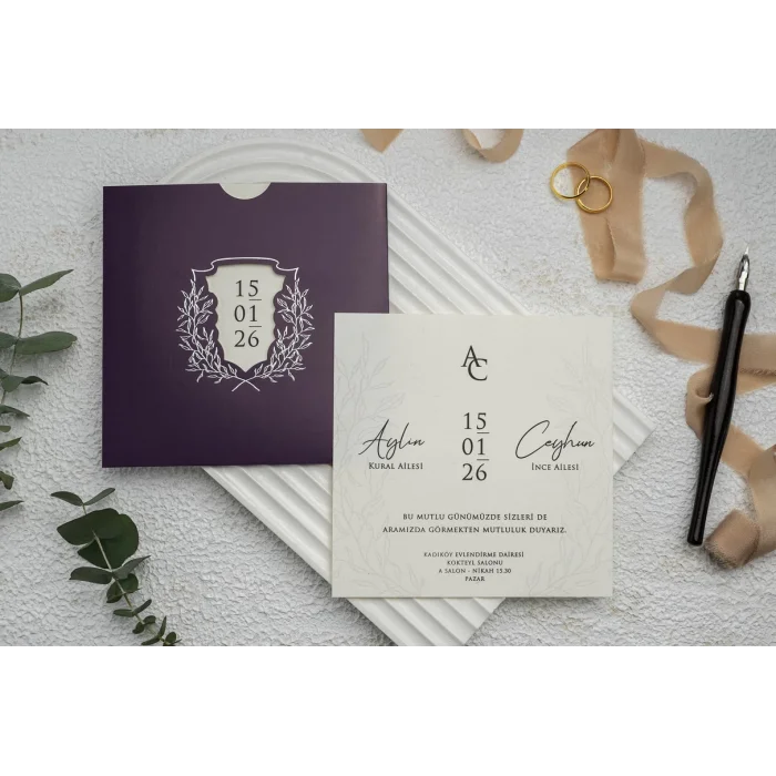 Ekonom Düğün Davetiyesi 9284