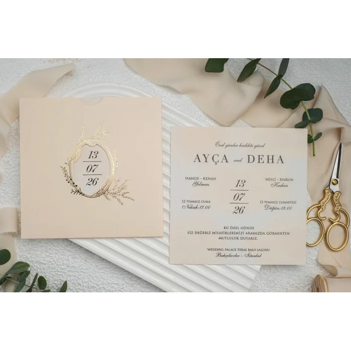 Ekonom Düğün Davetiyesi 9285