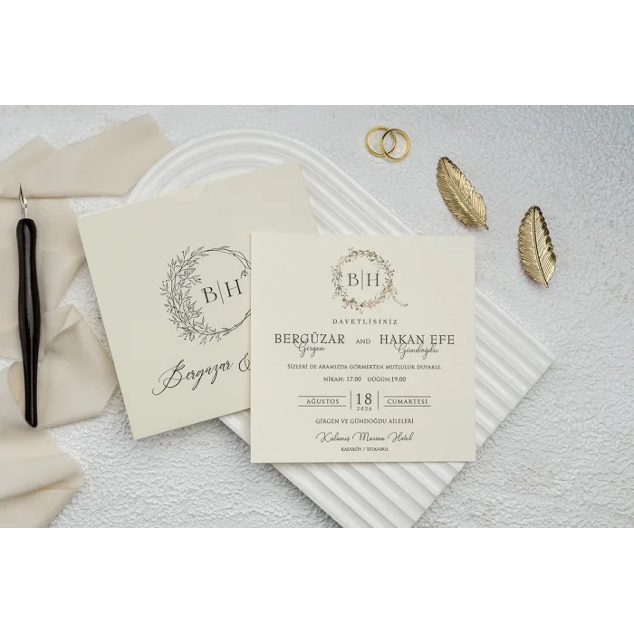 Ekonom Düğün Davetiyesi 9286