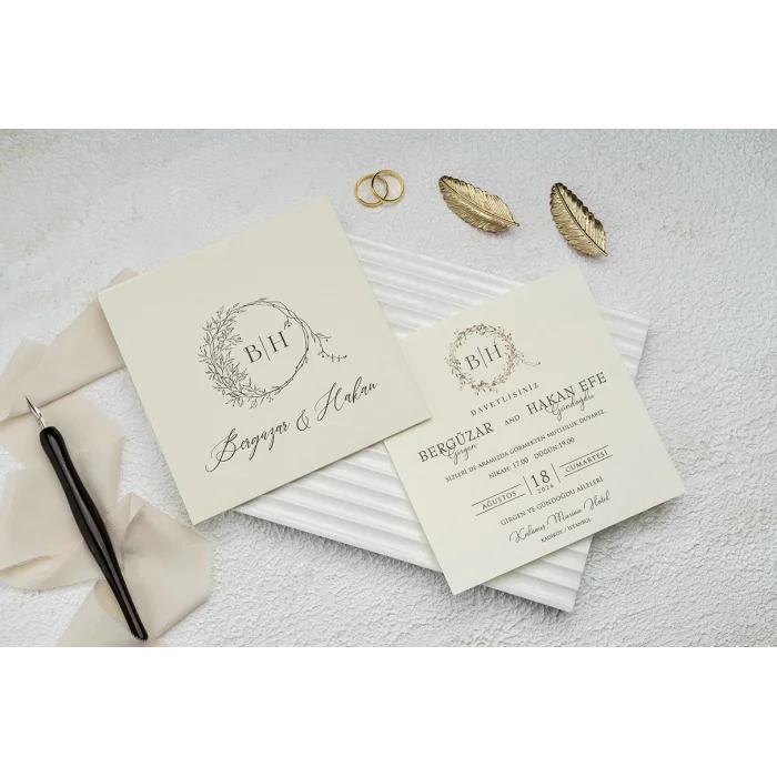 Ekonom Düğün Davetiyesi 9286