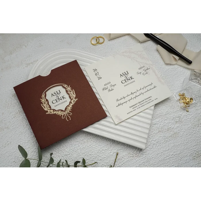 Ekonom Düğün Davetiyesi 9288