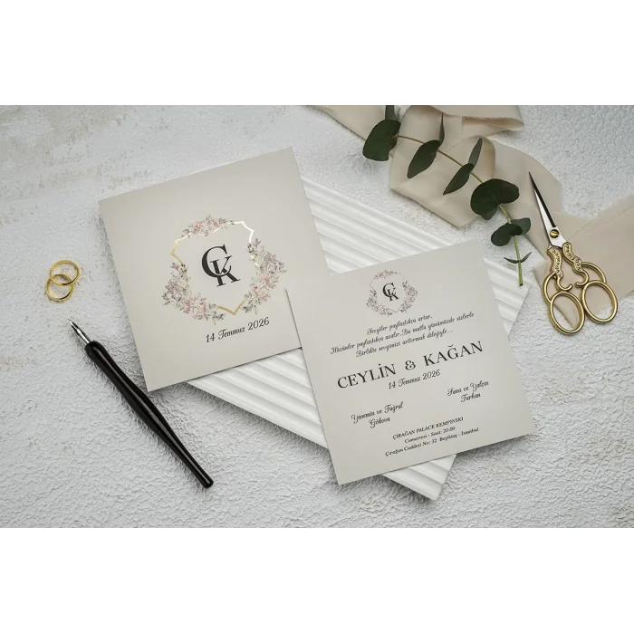 Ekonom Düğün Davetiyesi 9289