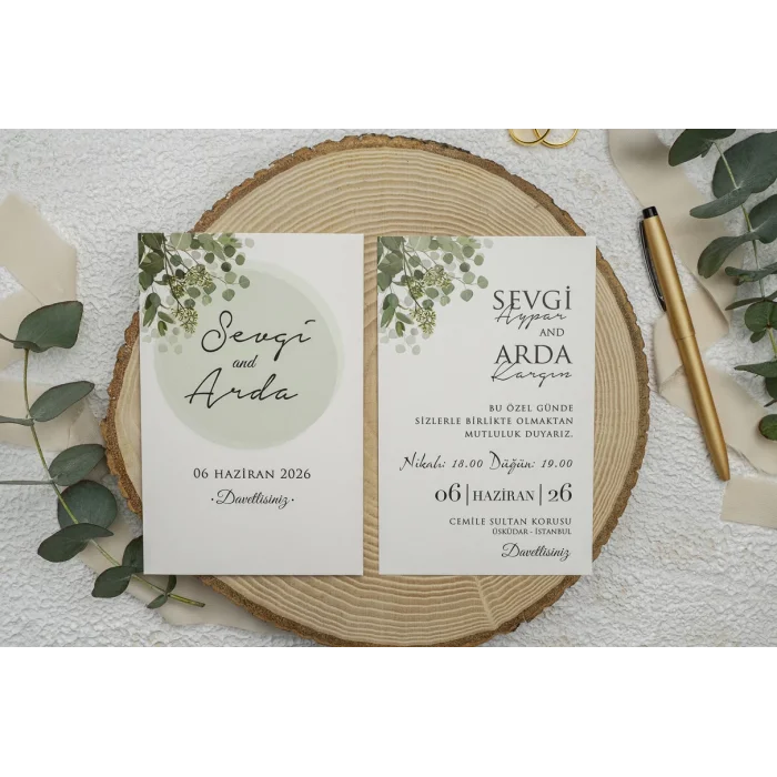 Ekonom Düğün Davetiyesi 9302