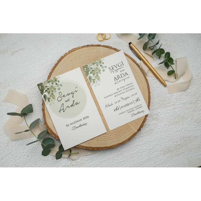 Ekonom Düğün Davetiyesi 9302