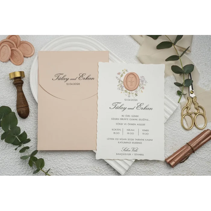 Ekonom Düğün Davetiyesi 9322 Mühürsüz Fiyatı