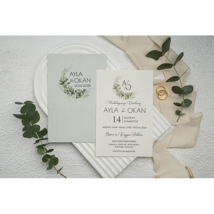 Ekonom Düğün Davetiyesi 9323