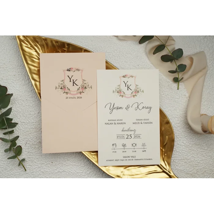 Ekonom Düğün Davetiyesi 9324