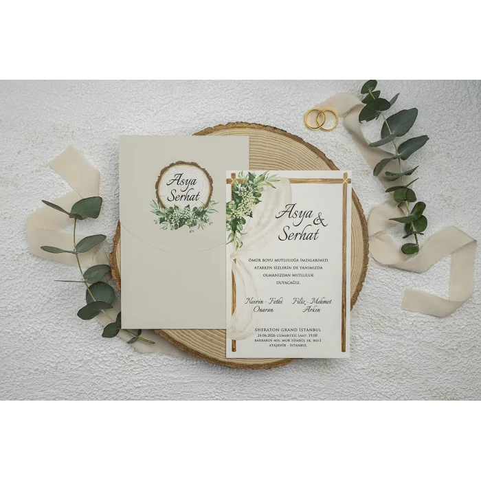 Ekonom Düğün Davetiyesi 9325