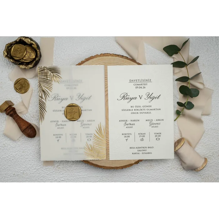 Ekonom Düğün Davetiyesi 9328 Mühürsüz Fiyatı