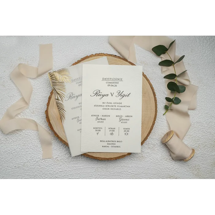 Ekonom Düğün Davetiyesi 9328 Mühürsüz Fiyatı