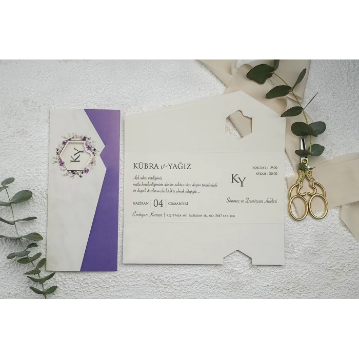 Ekonom Düğün Davetiyesi 9331