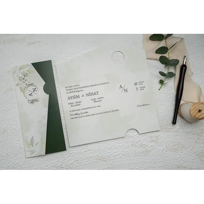 Ekonom Düğün Davetiyesi 9332