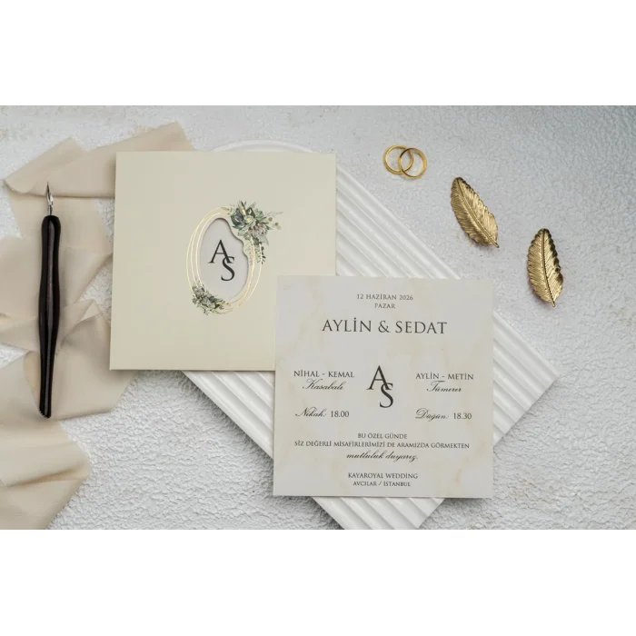 Ekonom Düğün Davetiyesi 9334