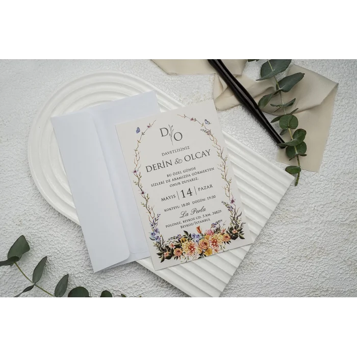 Ekonom Düğün Davetiyesi 9342