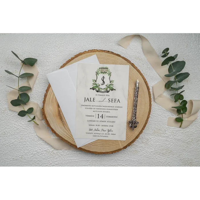 Ekonom Düğün Davetiyesi 9343