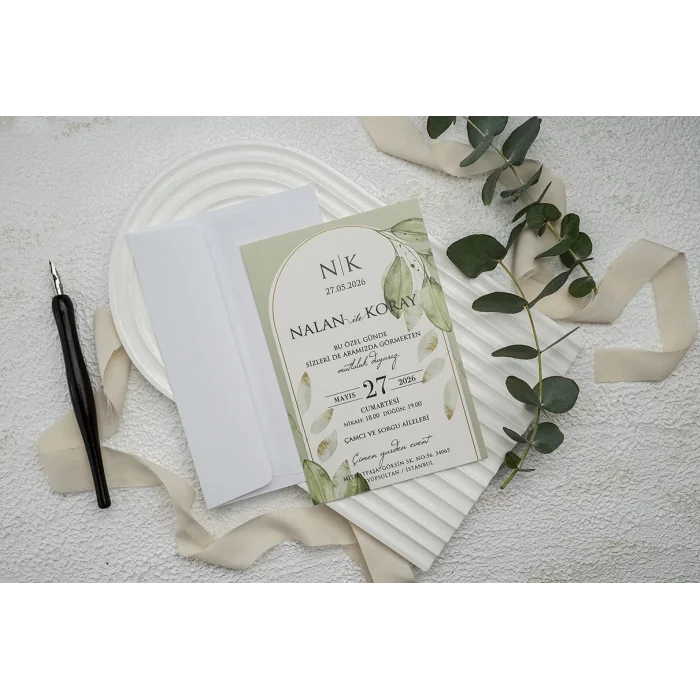 Ekonom Düğün Davetiyesi 9344