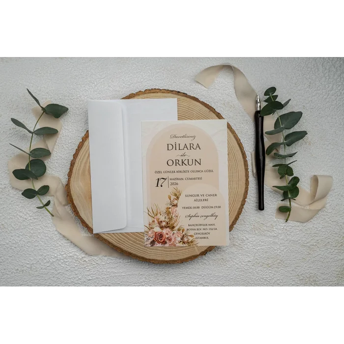 Ekonom Düğün Davetiyesi 9345