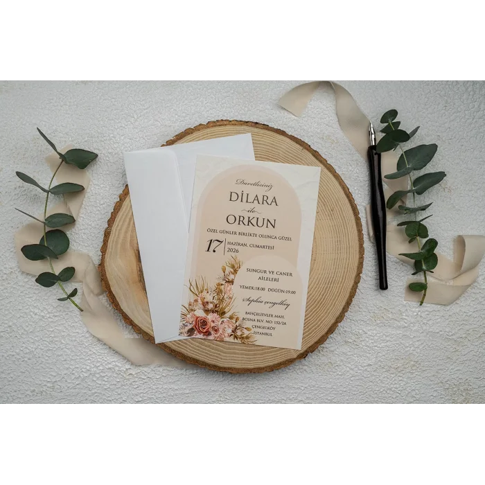 Ekonom Düğün Davetiyesi 9345