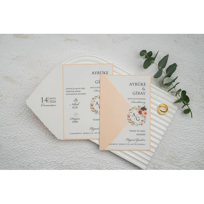 Ekonom Düğün Davetiyesi 9349