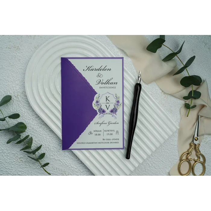 Ekonom Düğün Davetiyesi 9351