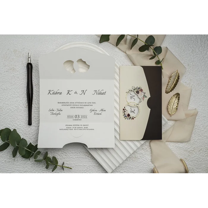 Ekonom Düğün Davetiyesi 9353