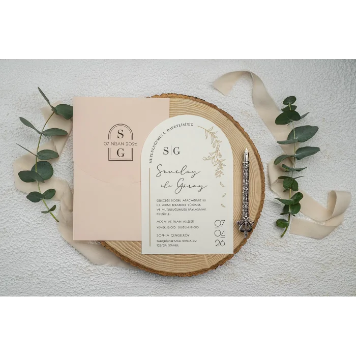 Ekonom Düğün Davetiyesi 9356