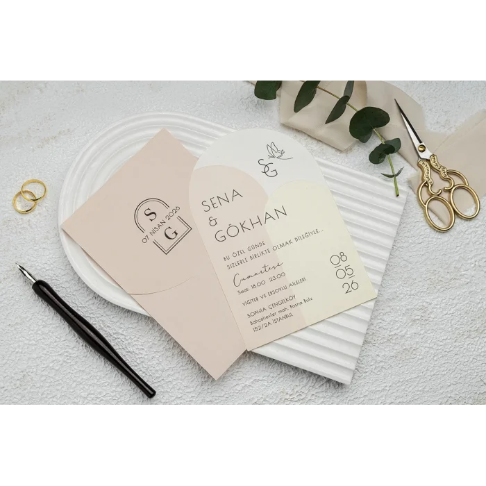 Ekonom Düğün Davetiyesi 9357