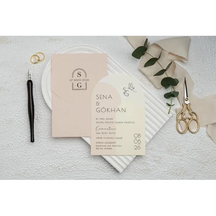 Ekonom Düğün Davetiyesi 9357