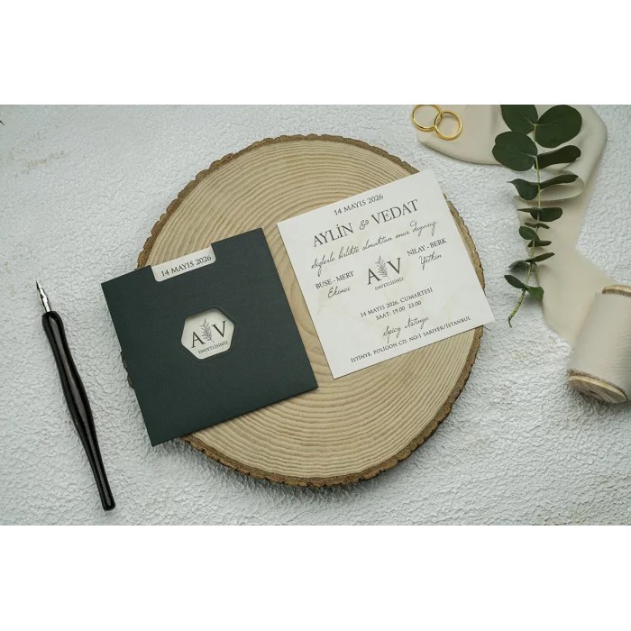 Ekonom Düğün Davetiyesi 9358