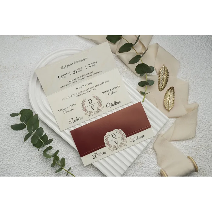 Ekonom Düğün Davetiyesi 9359