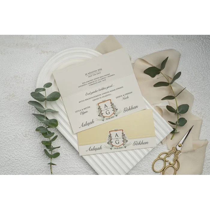 Ekonom Düğün Davetiyesi 9361