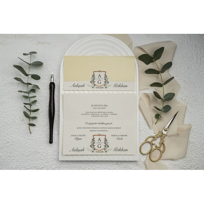 Ekonom Düğün Davetiyesi 9361