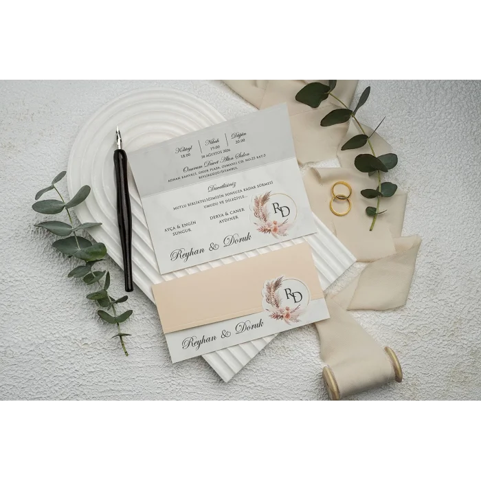 Ekonom Düğün Davetiyesi 9362