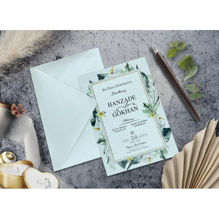 Elegance Yeni Ekonomik Davetiye 7006