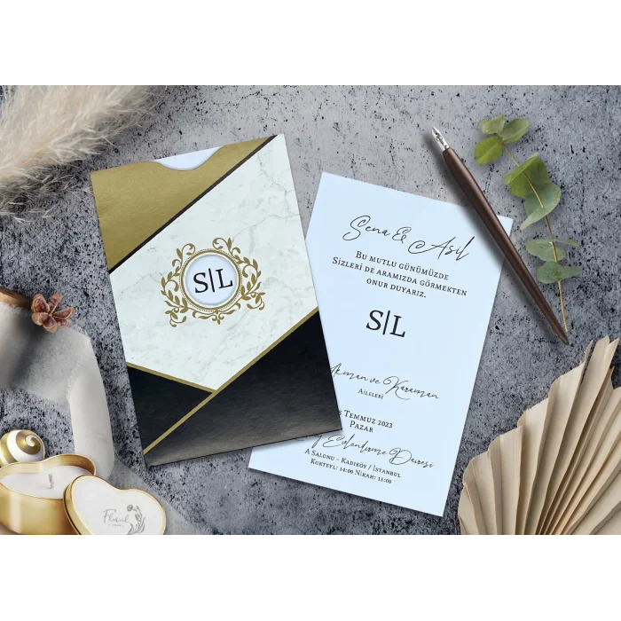 Elegance Yeni Ekonomik Davetiye 7007