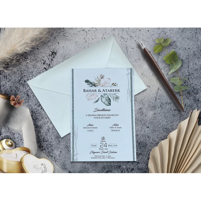 Elegance Yeni Ekonomik Davetiye 7012