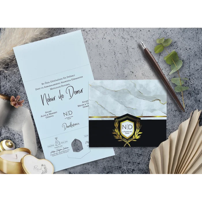 Elegance Yeni Ekonomik Davetiye 7019