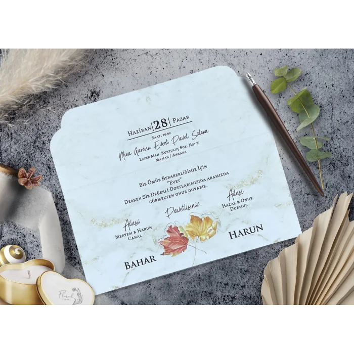 Elegance Yeni Ekonomik Davetiye 7022