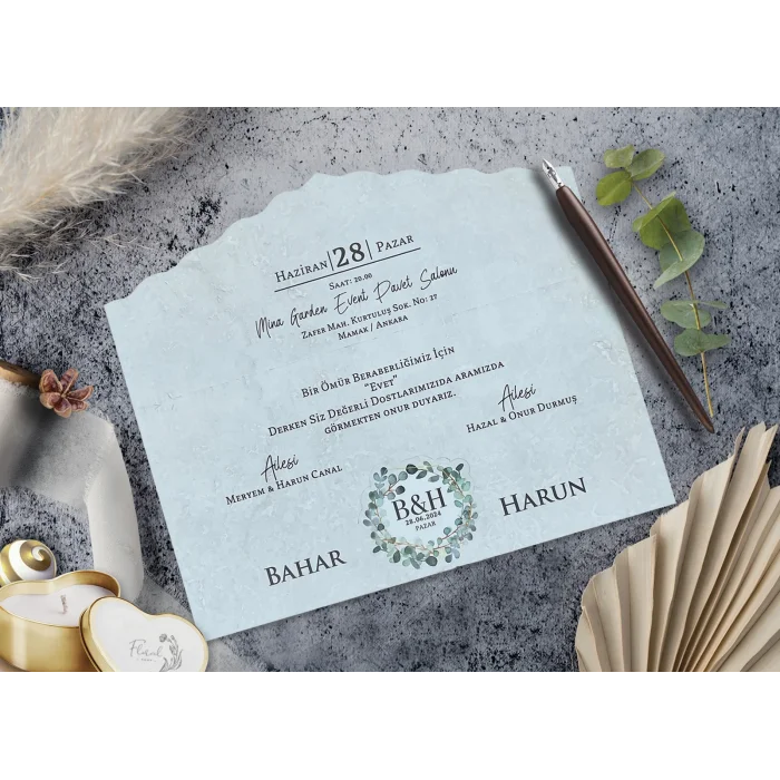 Elegance Yeni Ekonomik Davetiye 7023