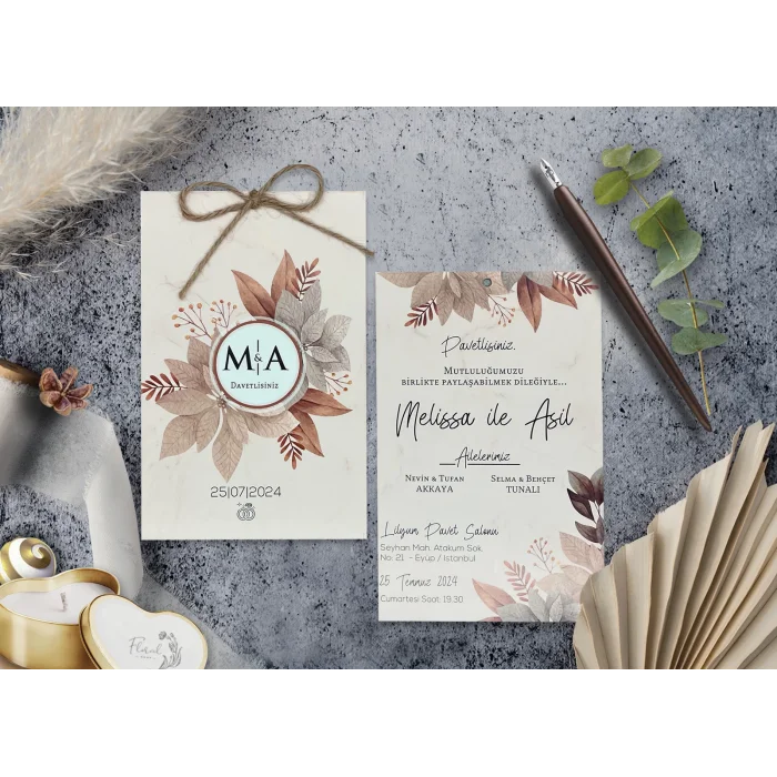 Elegance Yeni Ekonomik Davetiye 7024