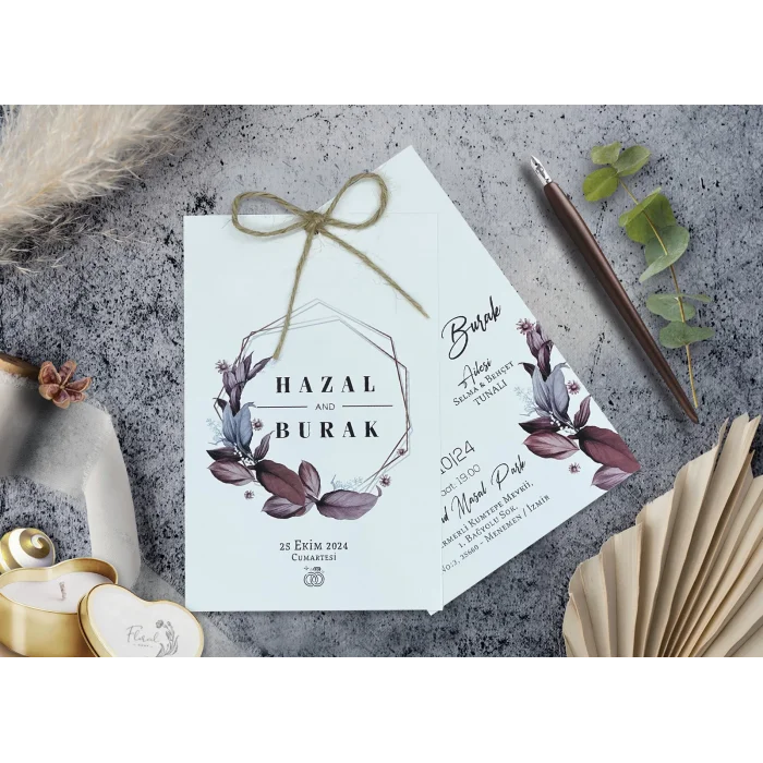 Elegance Yeni Ekonomik Davetiye 7027