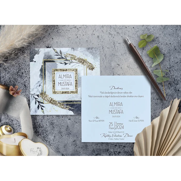 Elegance Yeni Ekonomik Davetiye 7029