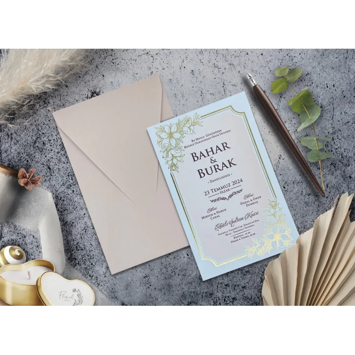 Elegance Yeni Ekonomik Davetiye 7035