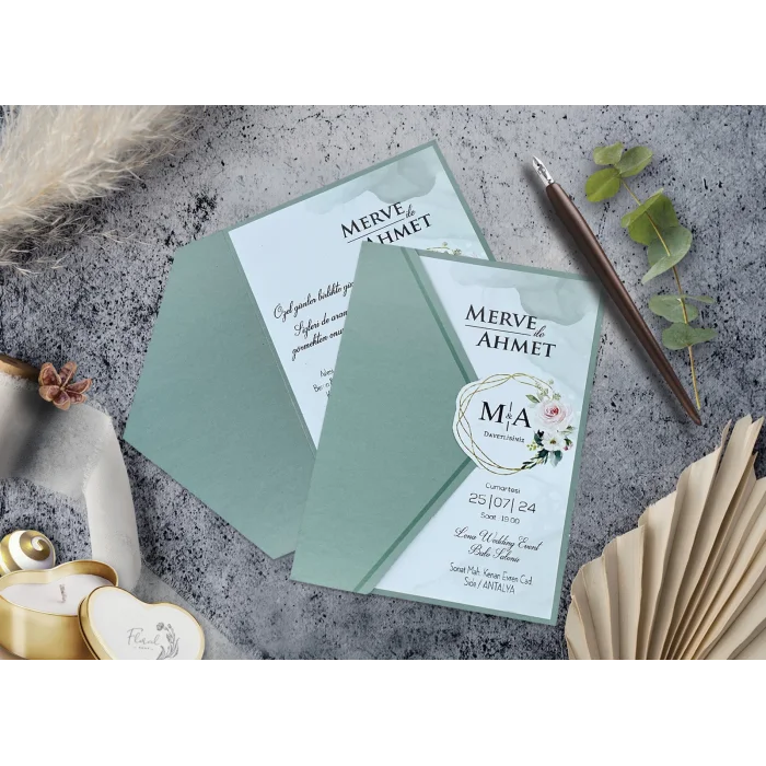 Elegance Yeni Ekonomik Davetiye 7037